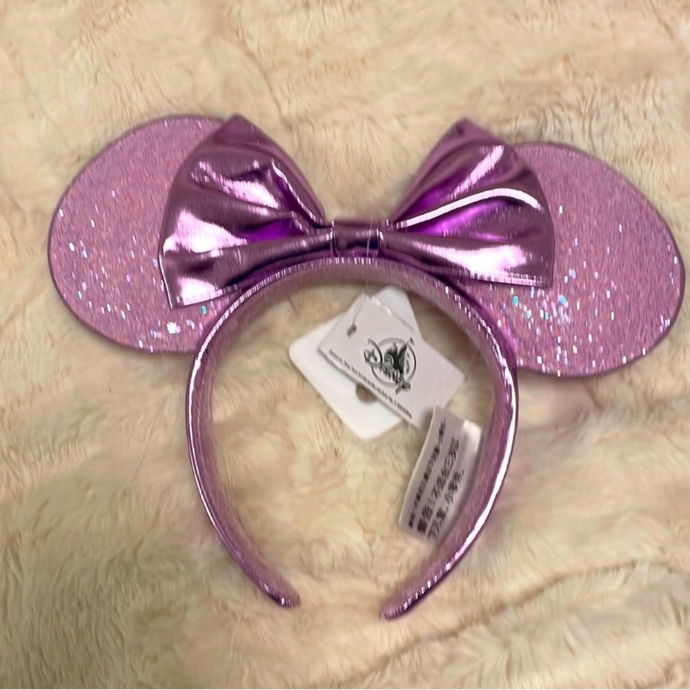 Winnie The Pooh purple sparkly ears headbands.